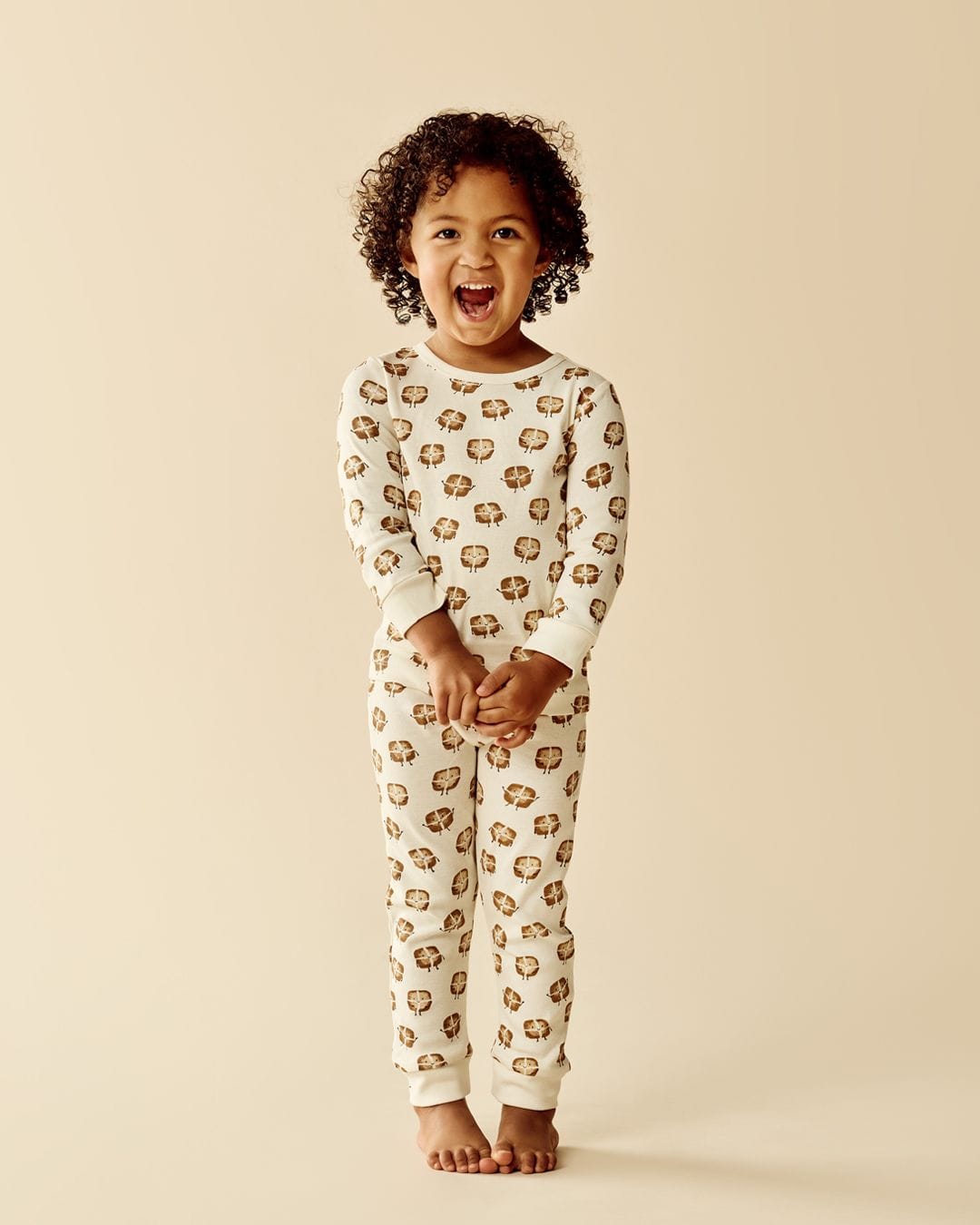 Wilson & Frenchy Unisex Sleepware 1Y Hot Cross Buns Organic Long Sleeved Pyjamas