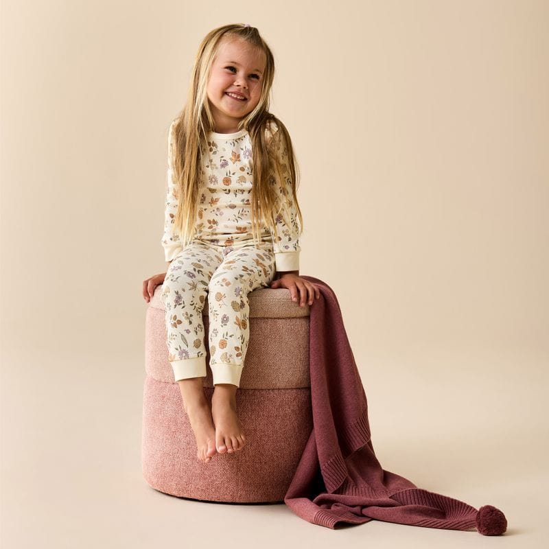 Wilson & Frenchy Unisex Sleepware 2Y Maple Glow Organic Long Sleeved Pyjamas