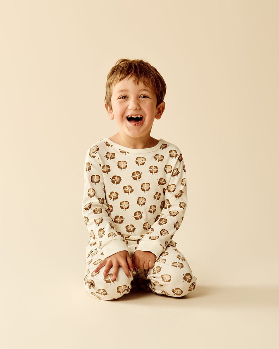 Wilson & Frenchy Unisex Sleepware Hot Cross Buns Organic Long Sleeved Pyjamas