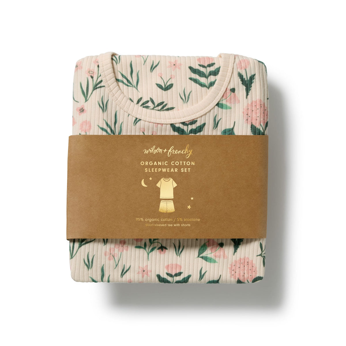 Wilson & Frenchy Unisex Sleepware Sweet Bloom Organic Short Sleeved Pyjamas