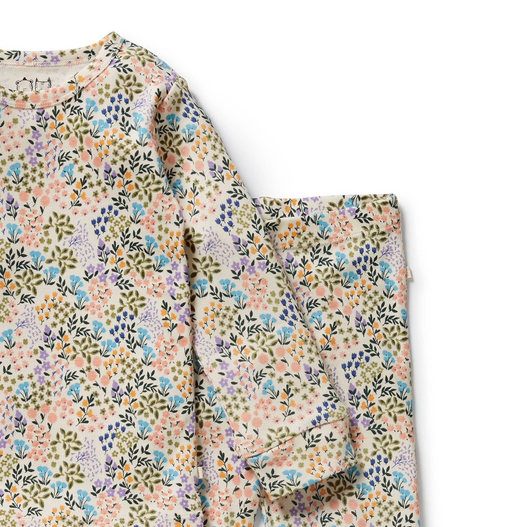 Wilson & Frenchy Unisex Sleepware Tiny Bloom Organic Long Sleeved Pyjamas