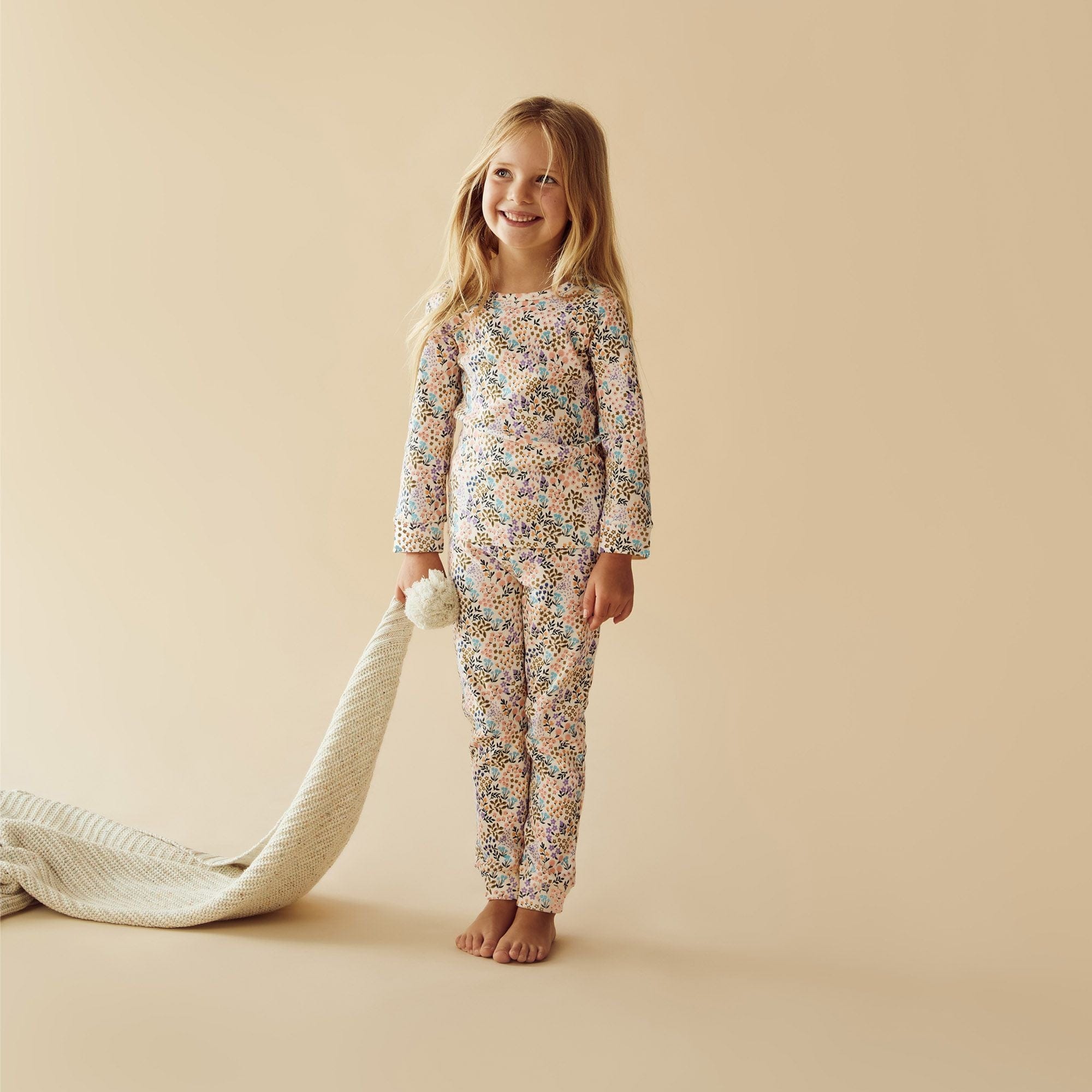 Wilson & Frenchy Unisex Sleepware Tiny Bloom Organic Long Sleeved Pyjamas