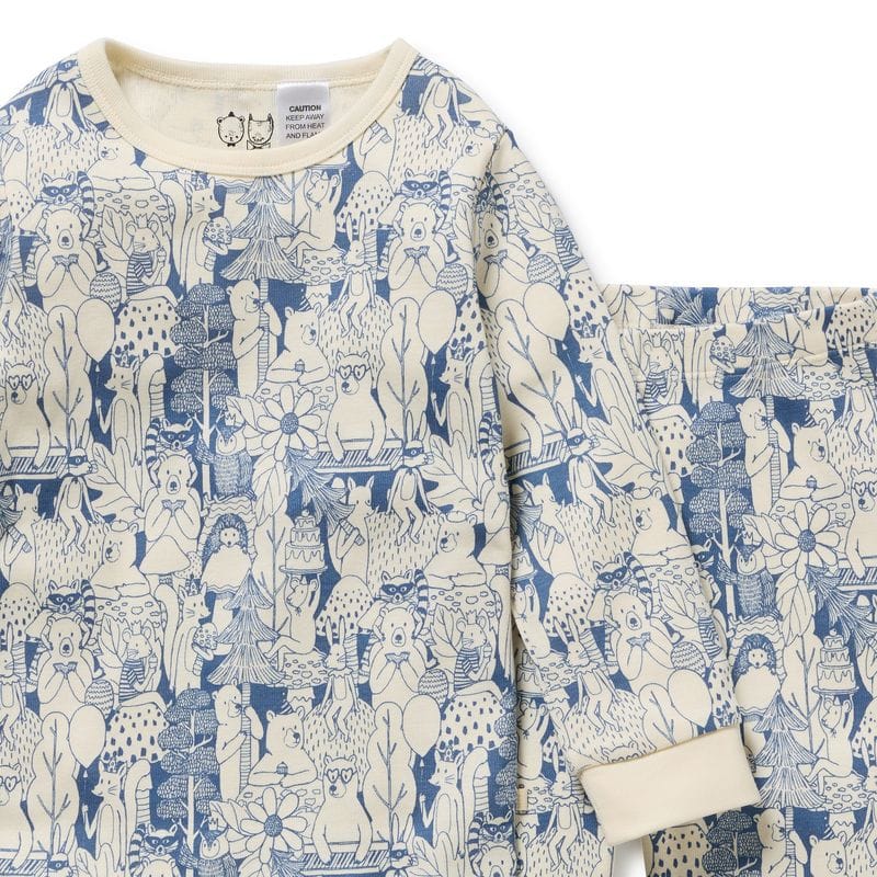 Wilson & Frenchy Unisex Sleepware Woodland Adventures Organic Long Sleeved Pyjama