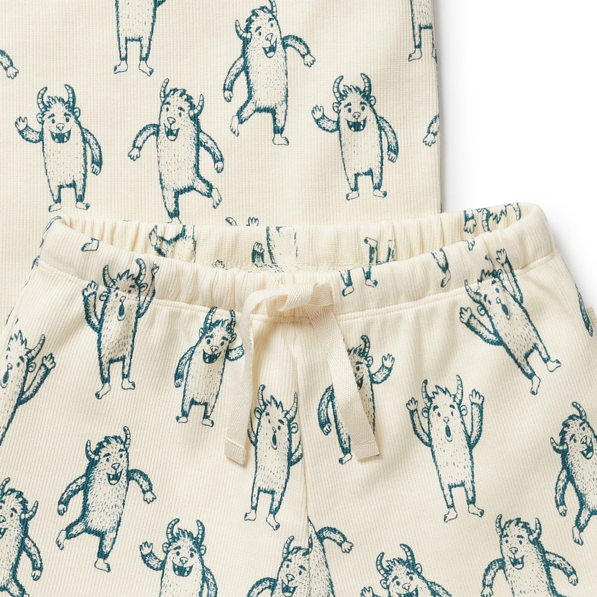 Wilson & Frenchy Unisex Sleepware Yeti Organic Short Sleeved Pyjamas