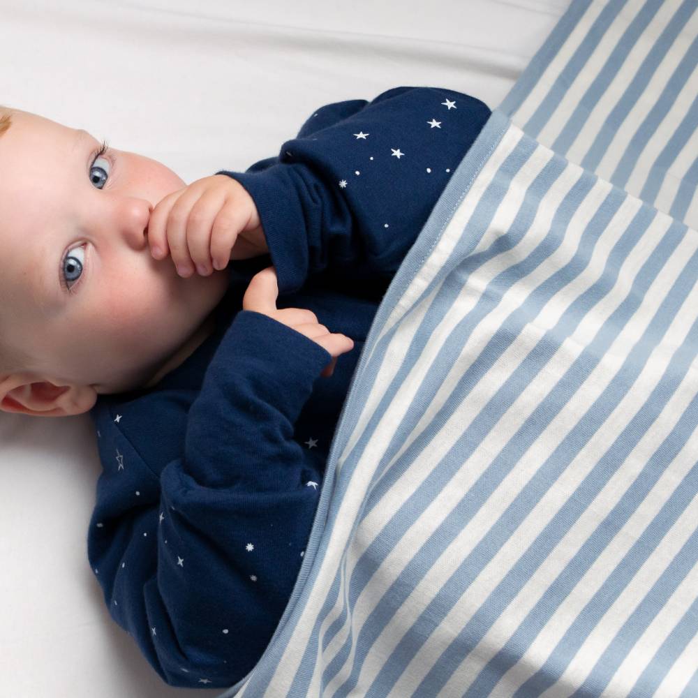 Woolbabe Accessory Blanket Merino/Organic Cotton Swaddle/Blanket - Glacier