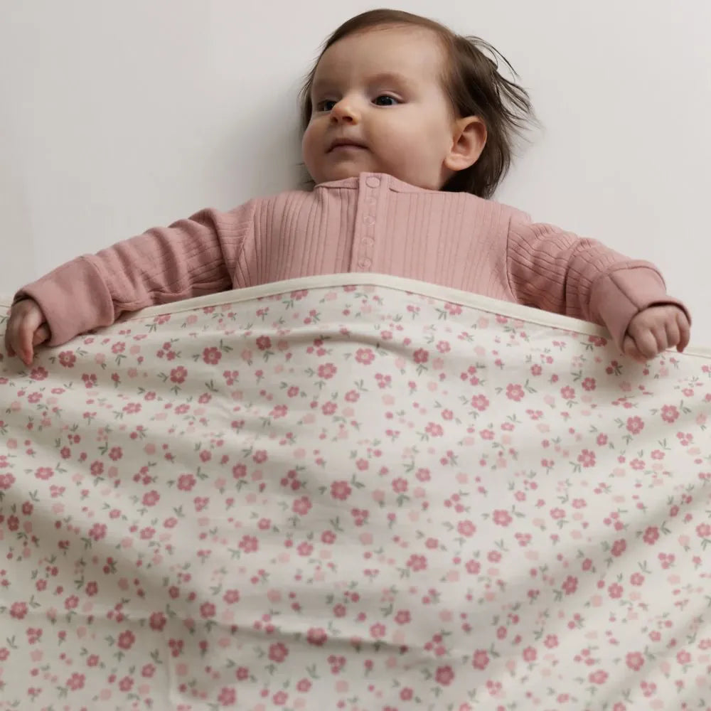 Woolbabe Accessory Blanket Merino/Organic Cotton Swaddle/Blanket - Vintage Bloom