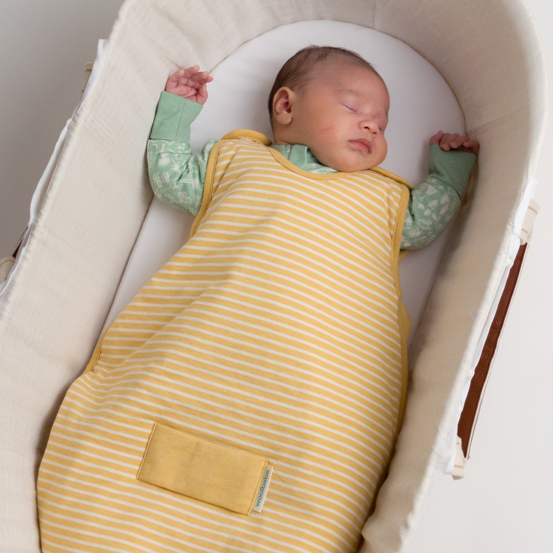 Woolbabe Linen 0-9M Mini 3-Seasons Sleeping Bag - Buttercup