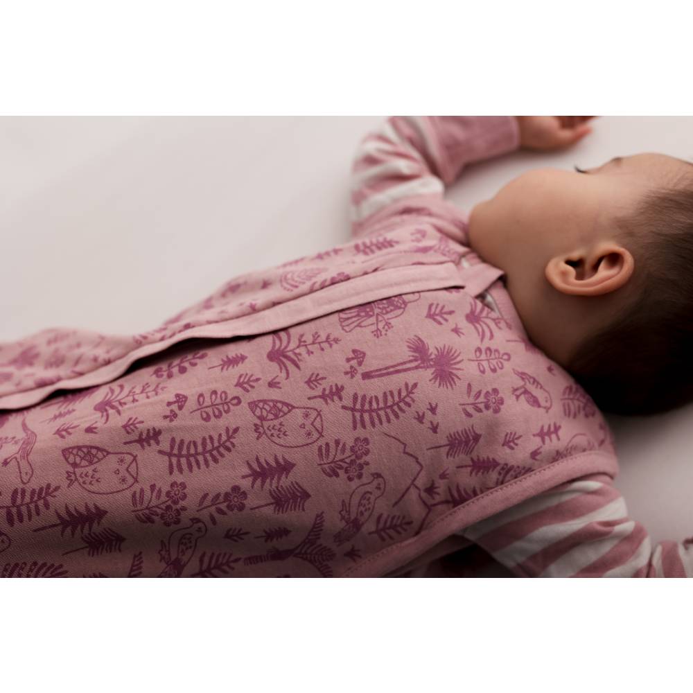 Woolbabe Linen 2-4Y Woolbabe 3 Season Front Zip Sleeping Bag Dusk Wilderness