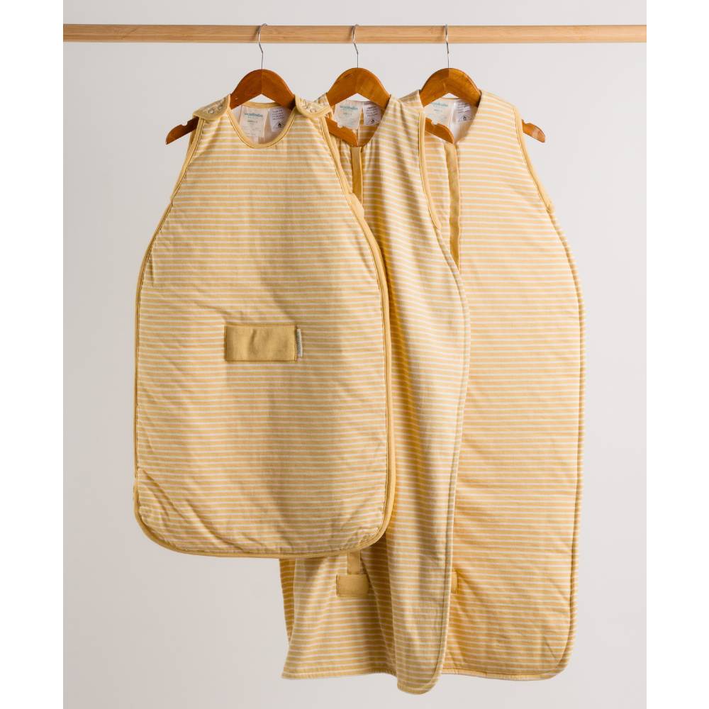 Woolbabe Linen 3-24M 3 Seasons Front Zip Merino/Organic Cotton Sleeping Bag - Buttercup