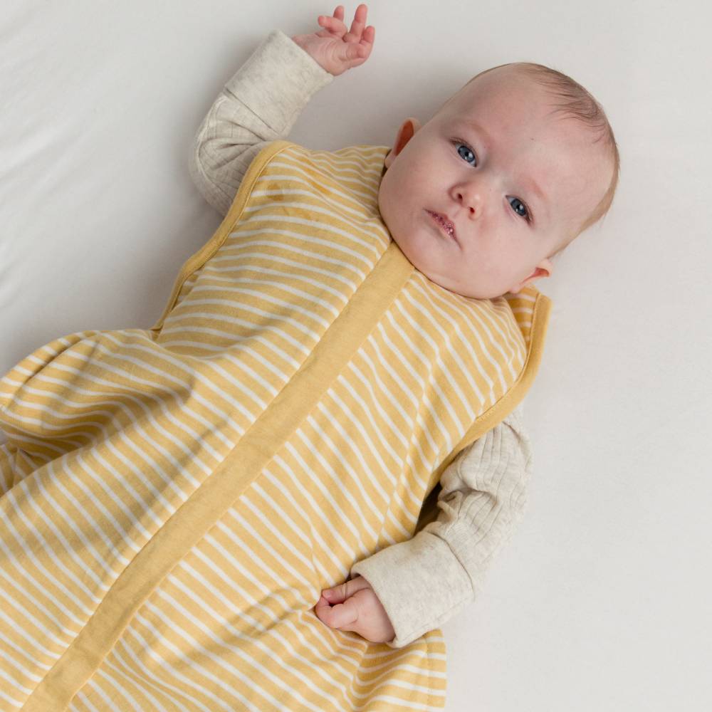 Woolbabe Linen 3-24M 3 Seasons Front Zip Merino/Organic Cotton Sleeping Bag - Buttercup