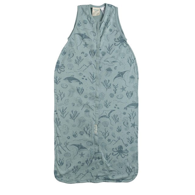 Woolbabe Linen 3-24M Woolbabe 3 Season Front Zip Sleeping Bag - Tide Seascape