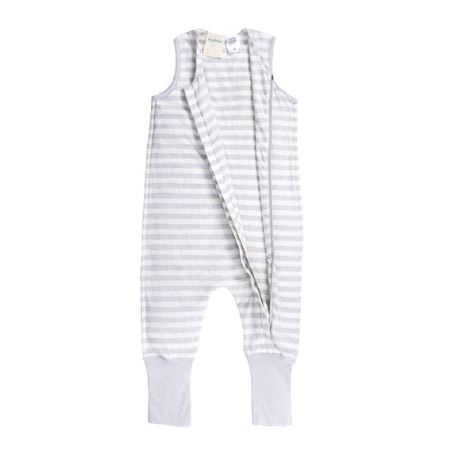 Woolbabe Linen Woolbabe 3 Seasons Merino/Organic Cotton Sleeping Suit - Pebble