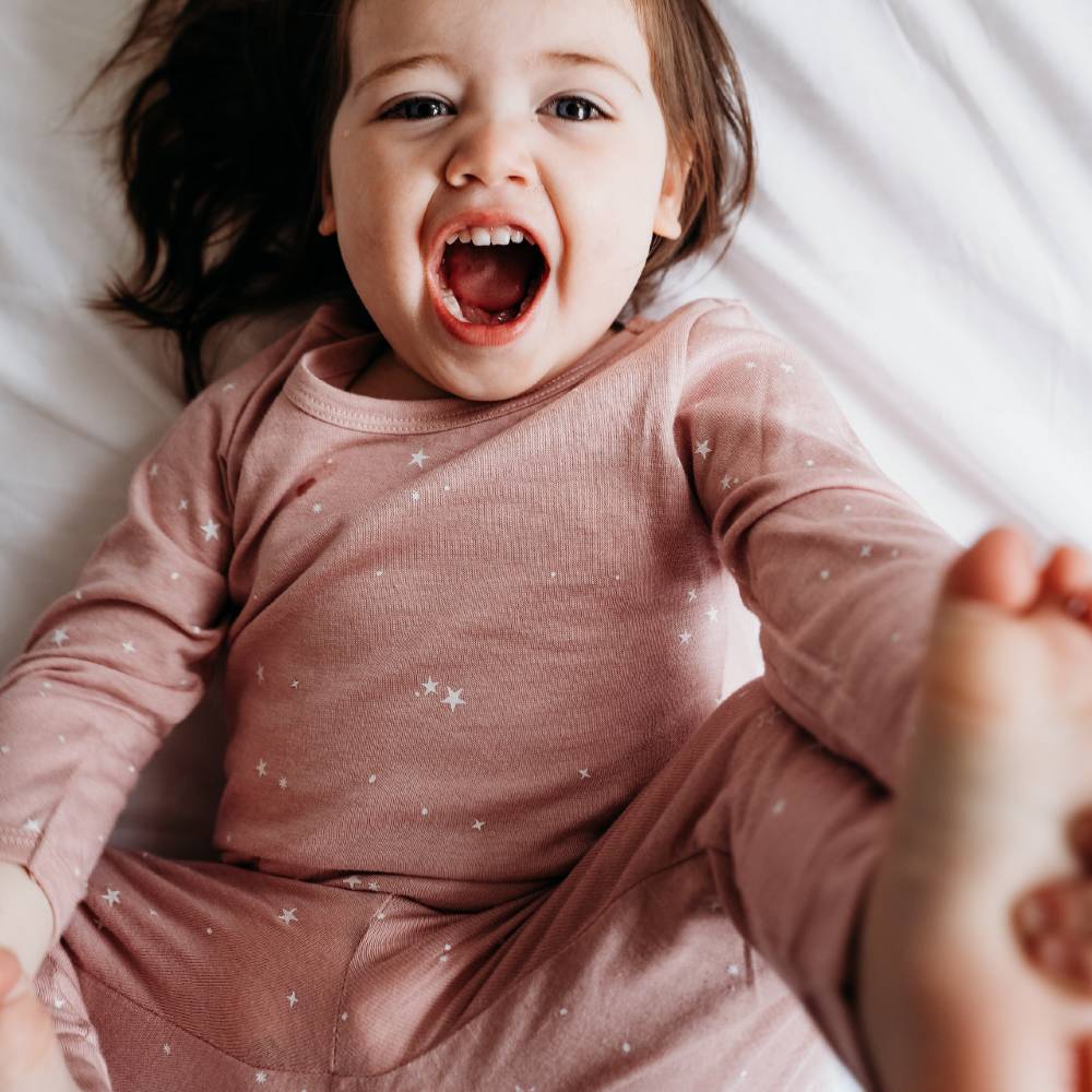 Woolbabe Unisex Sleepware Merino/Organic Cotton Winter Pyjamas - Dusk Stars