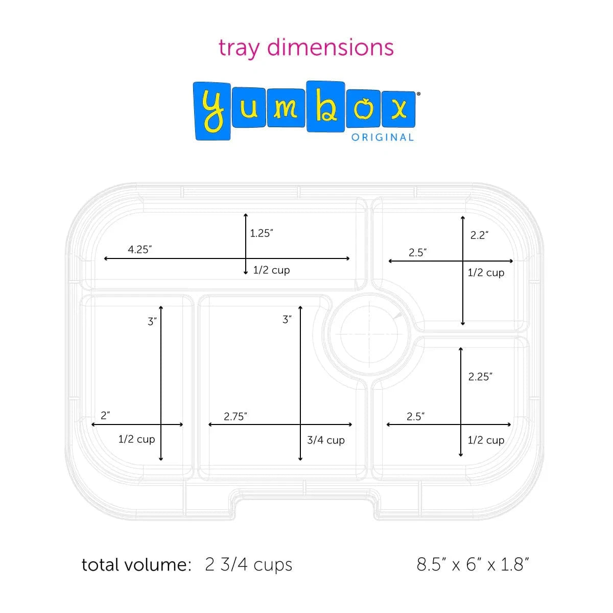 Yumbox Accessory Feeding Yumbox Original - Lavande Purple (Unicorn)