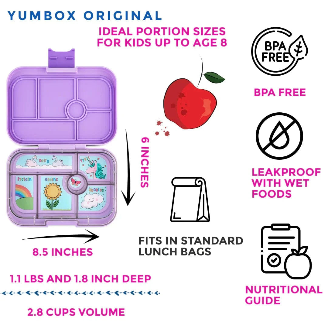 Yumbox Accessory Feeding Yumbox Original - Lavande Purple (Unicorn)