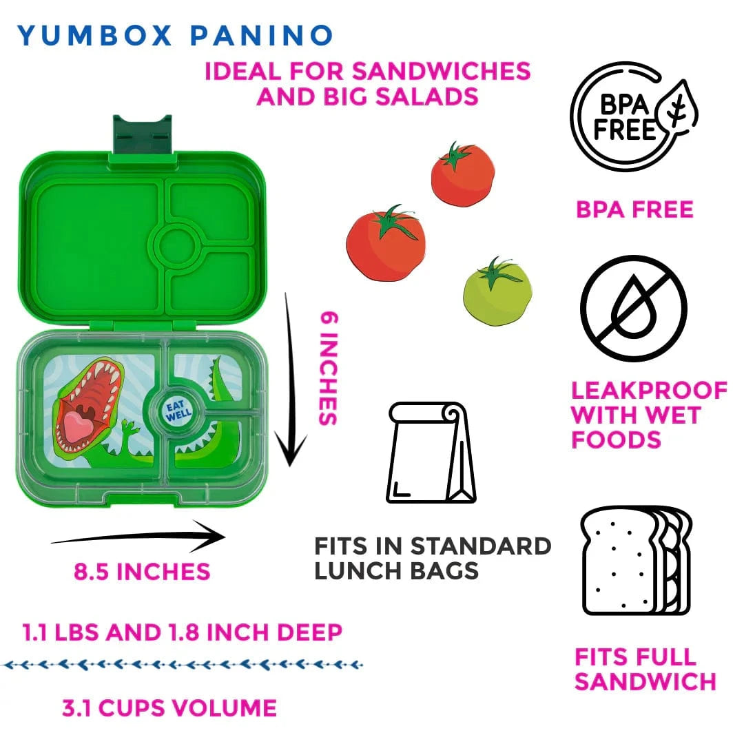Yumbox Accessory Feeding Yumbox Panino - Jurassic Green (Dino)