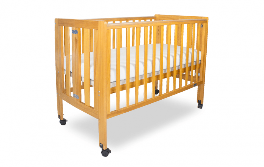 Babyhood Furniture Nursery Baltic Oak Babyhood Fold N Go Cot - Baltic Oak