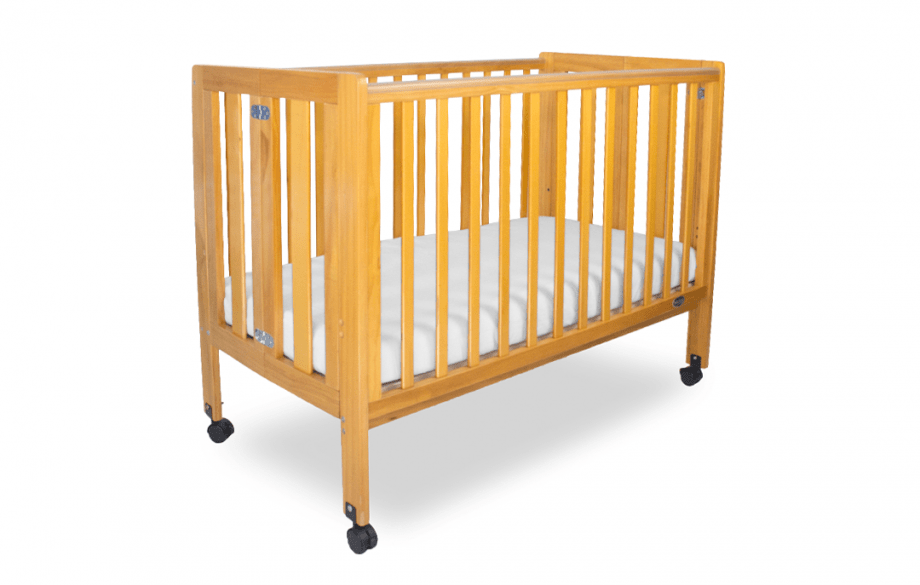 Babyhood Furniture Nursery Baltic Oak Babyhood Fold N Go Cot - Baltic Oak