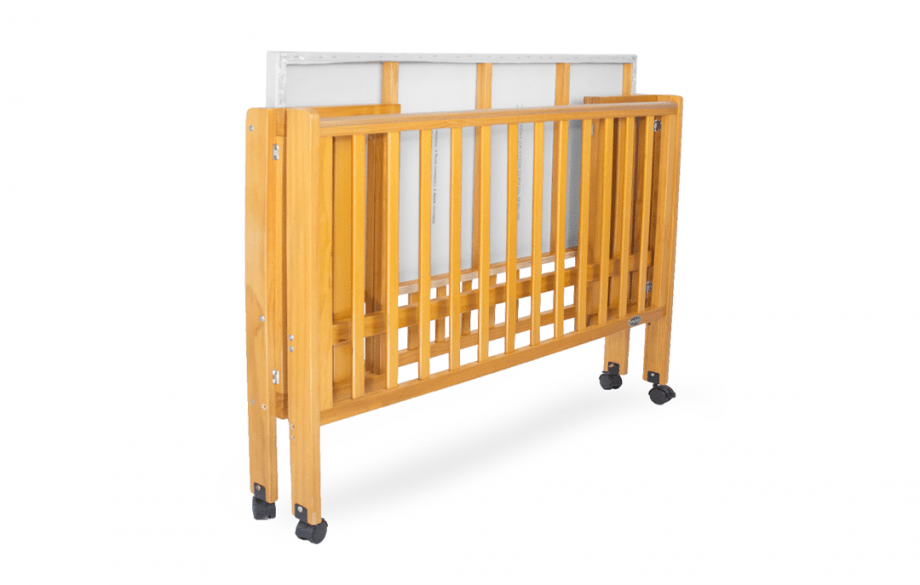 Babyhood Furniture Nursery Baltic Oak Babyhood Fold N Go Cot - Baltic Oak