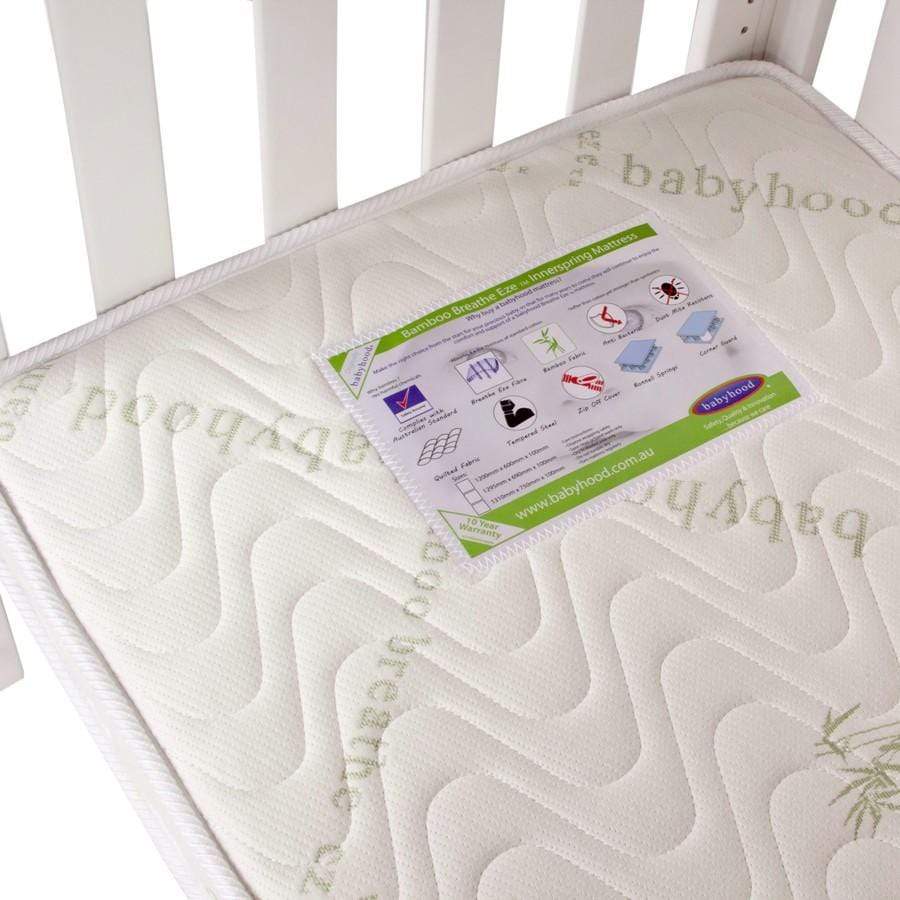 Babyhood Furniture Nursery Bamboo Bamboo Breathe Eze Mattress