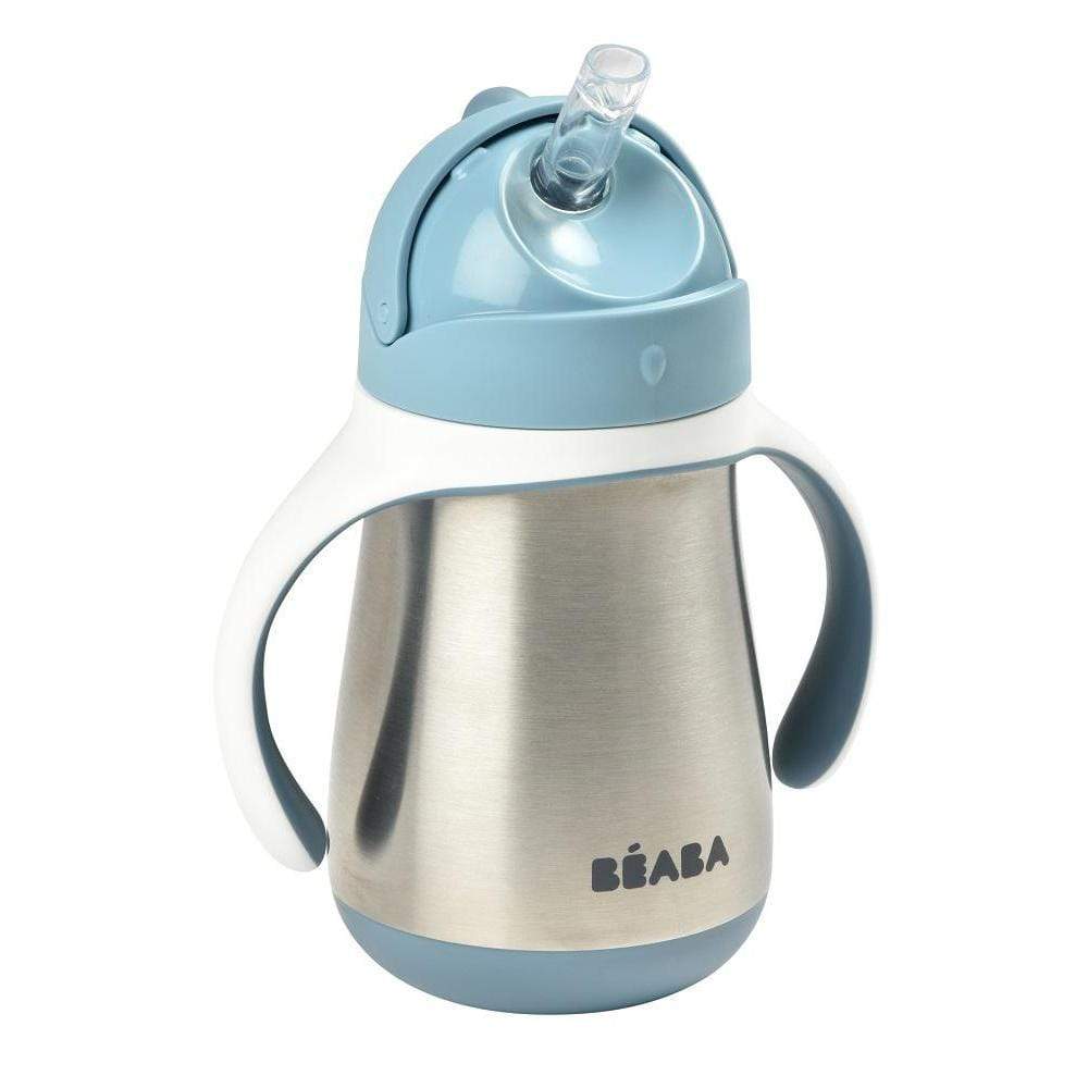 Beaba Accessory Feeding Windy Blue Beaba Stainless Steel Straw Cup 250ml