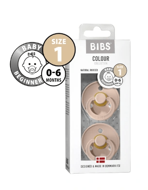 Bibs Baby Care BIBS Pacifier 2 Pack - Size 1 (0-6M)
