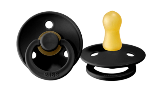 Bibs Baby Care Black BIBS Pacifier 2 Pack - Size 2 (6-18M)