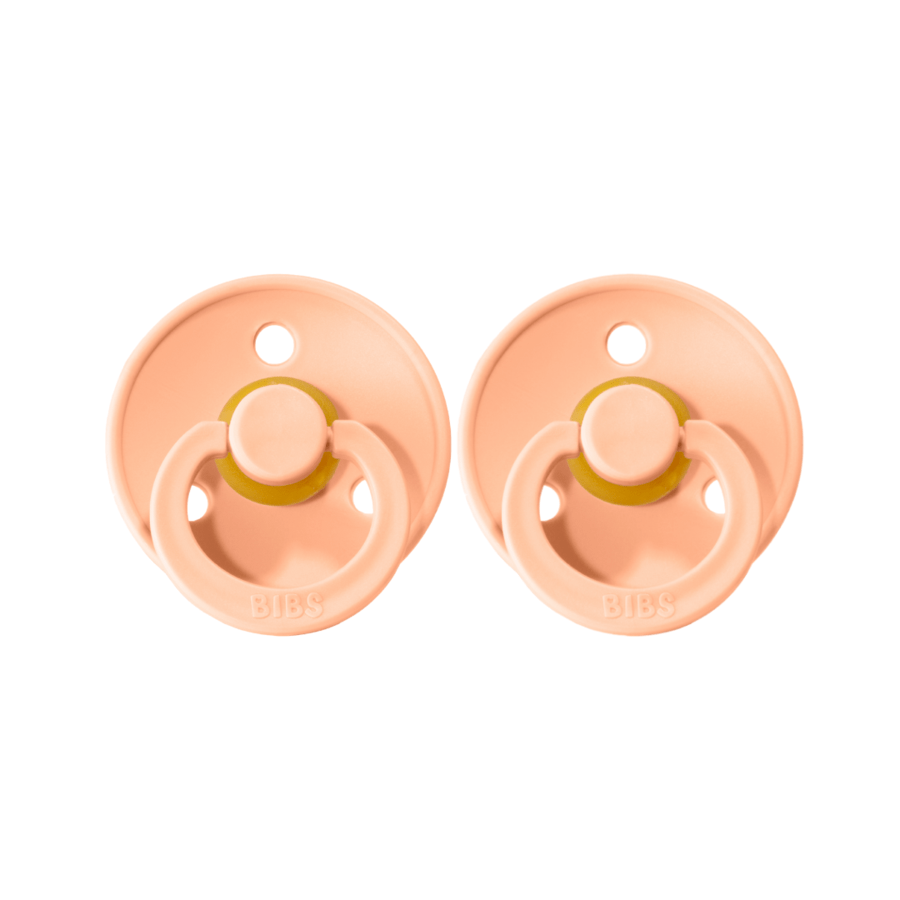 Bibs Baby Care Peach Sunset BIBS Pacifier 2 Pack - Size 1 (0-6M)