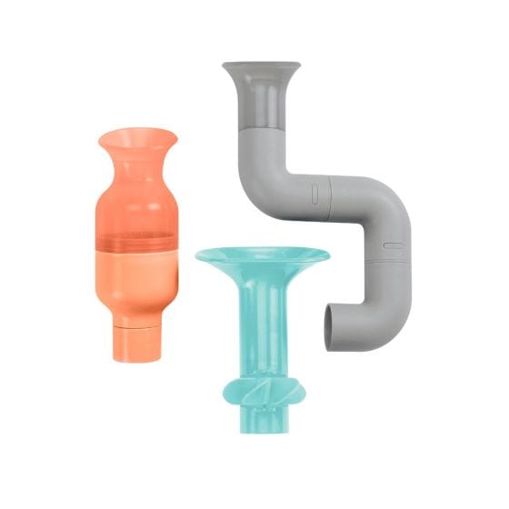 Boon Bath Toys Tubes Bath Toy - Coral/Multi