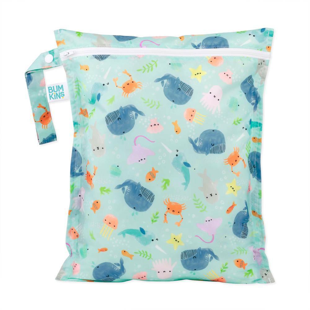 Bumkins Diaper Wet Bags Ocean Life Wet Bag