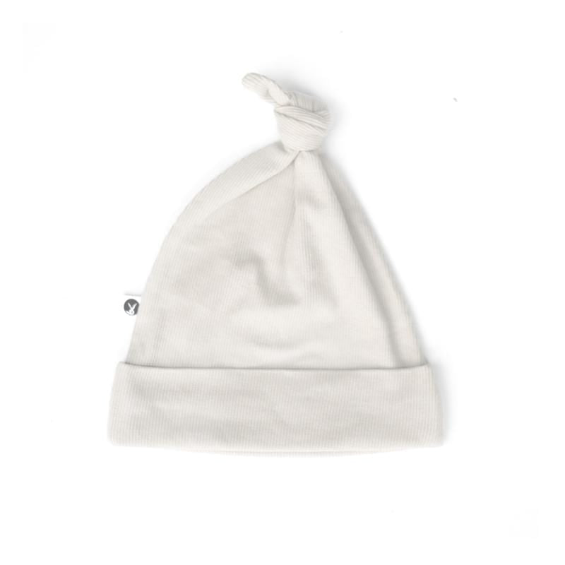 Burrow & Be Accesories Hats Natural / NB Organic Rib Top Knot Hat