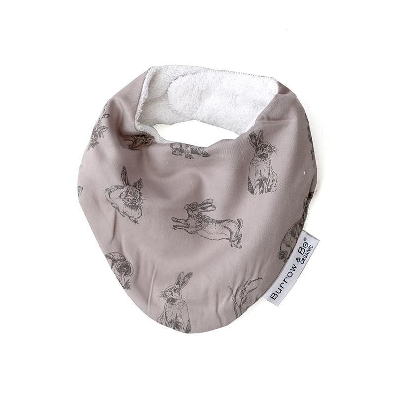 Burrow & Be Accessory Bib Grey Burrowers Terry Cotton Bib
