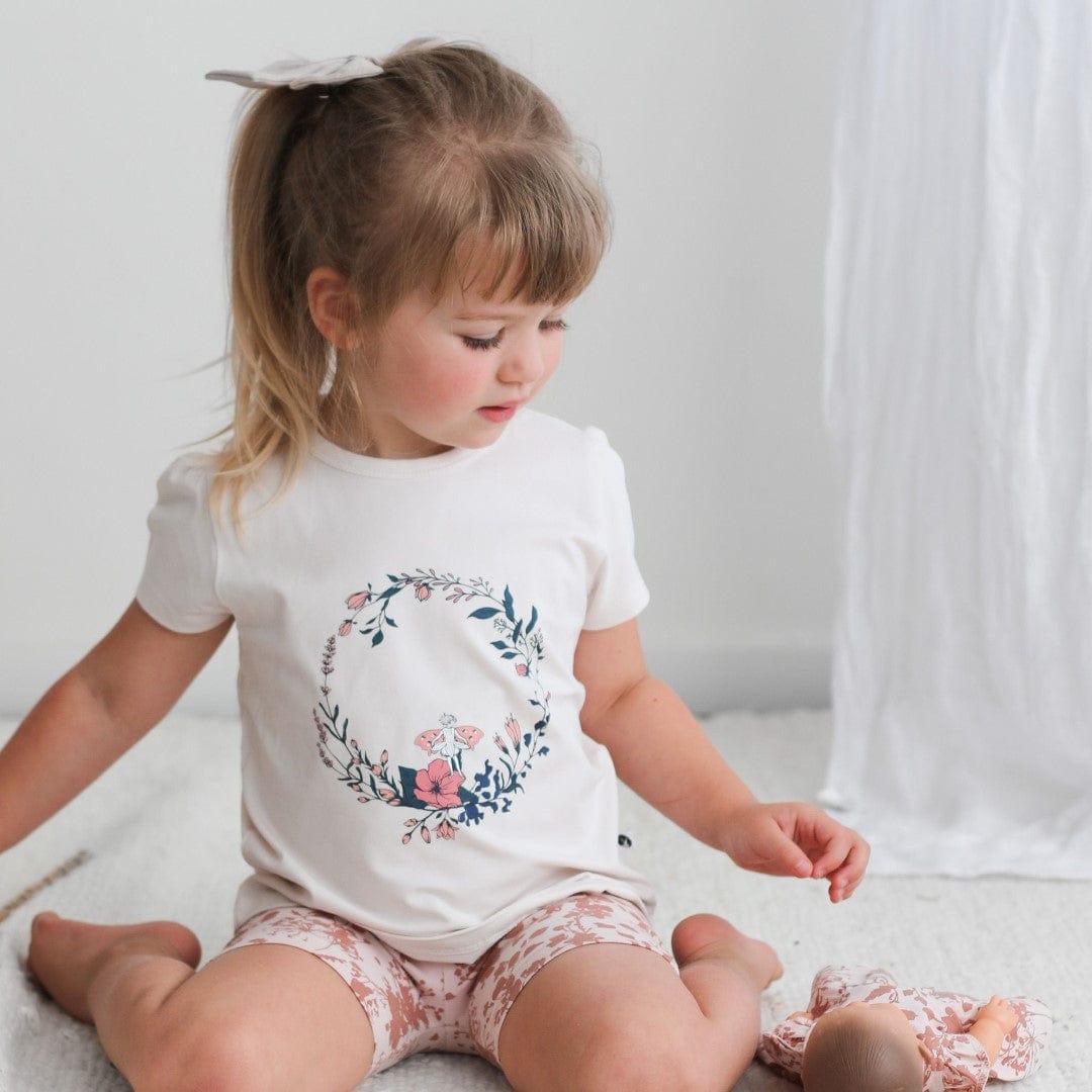 Burrow & Be Girls Tee Girls Fairy Wreath T-Shirt