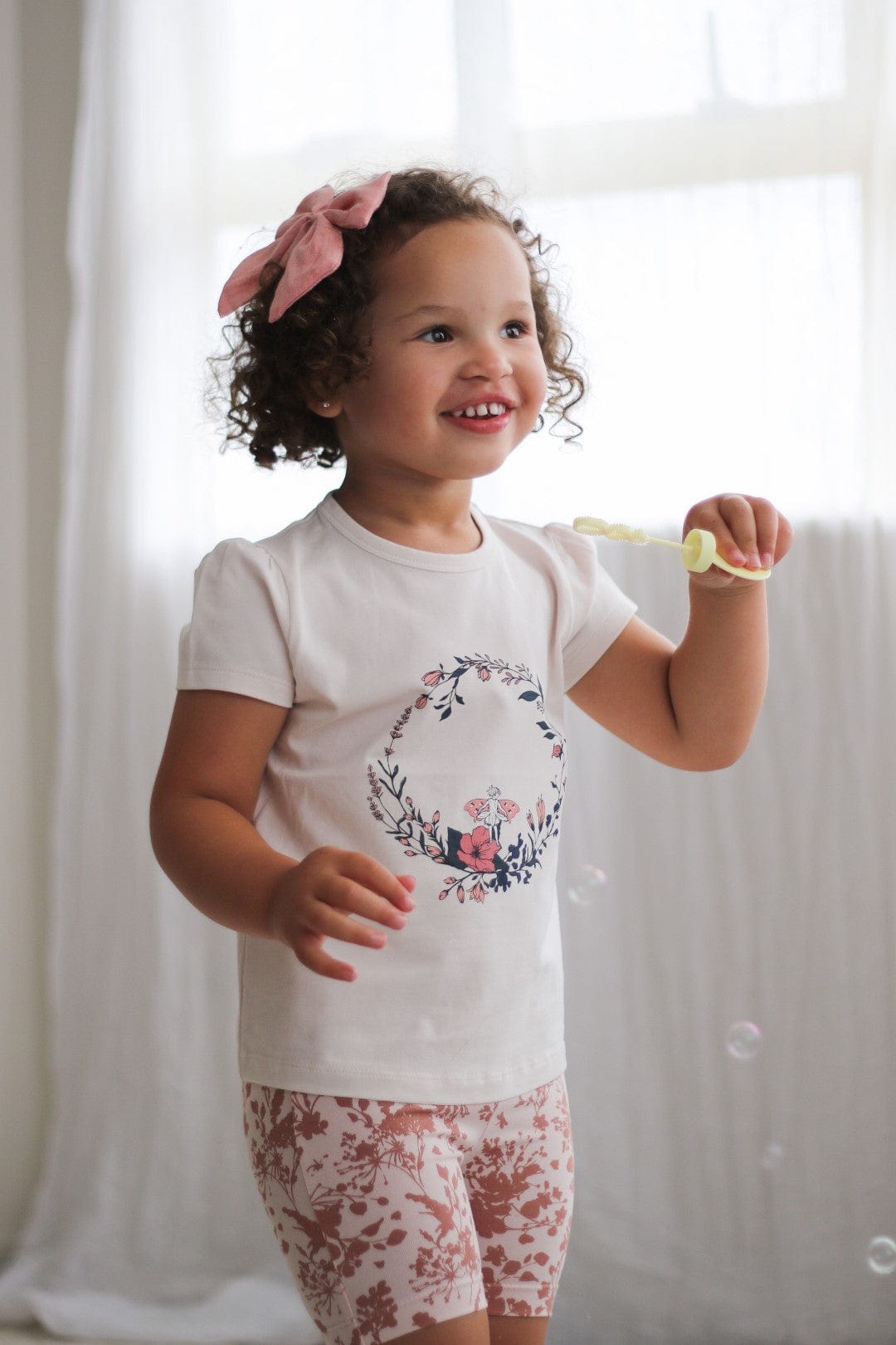 Burrow & Be Girls Tee Girls Fairy Wreath T-Shirt