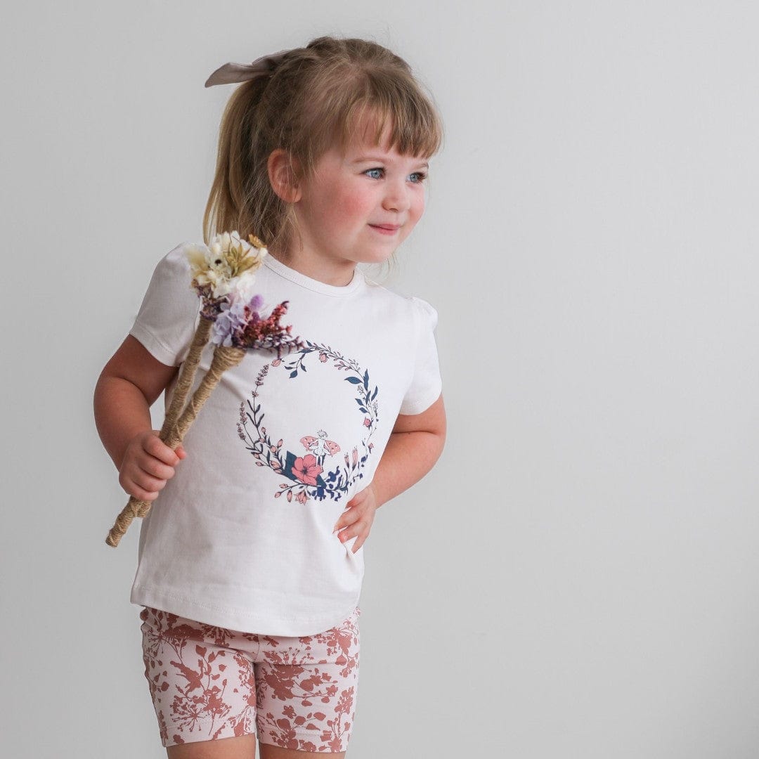 Burrow & Be Girls Tee Girls Fairy Wreath T-Shirt