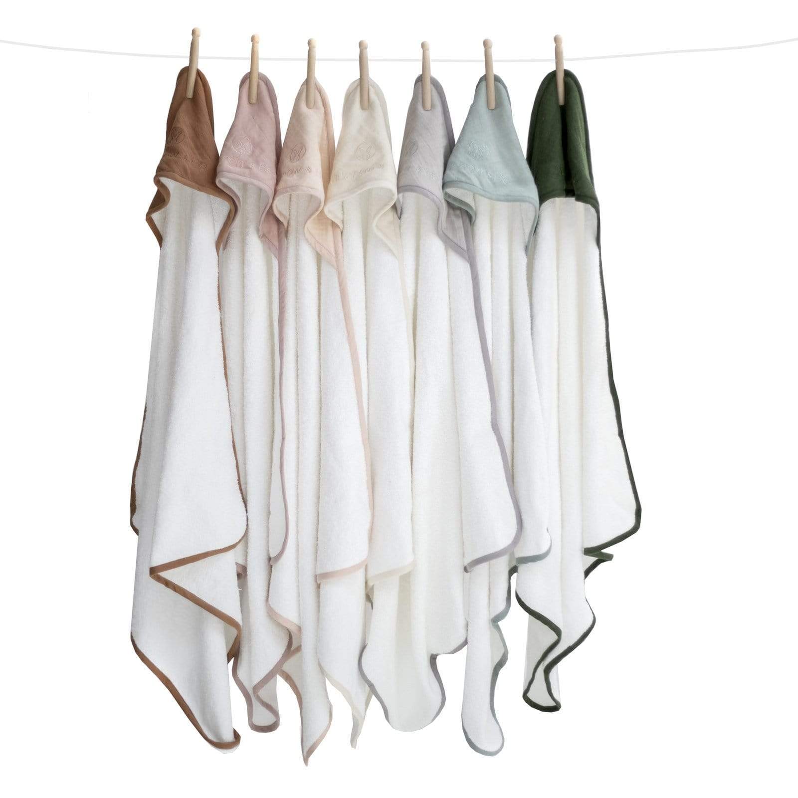 Burrow & Be Linen Bath Organic Hooded Baby Towel