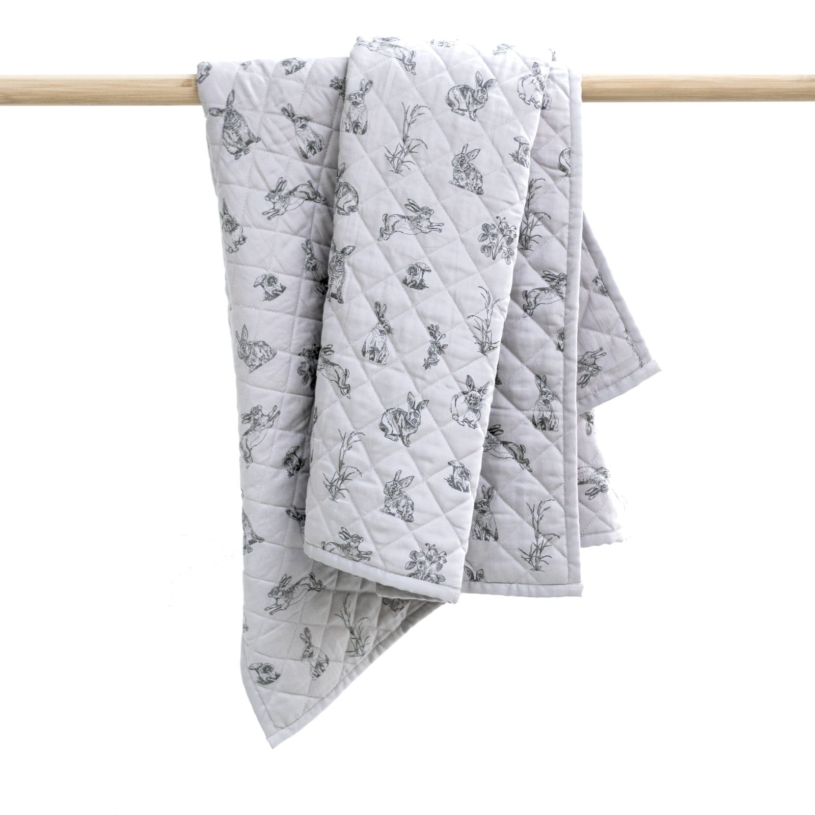 Burrow & Be Linen Blankets Grey Burrowers Cot Quilt/Floor Mat - Grey Burrowers