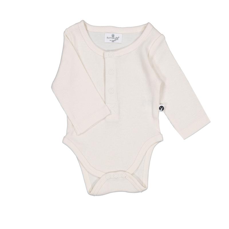 Burrow & Be Unisex Onesie Natural / NB Essentials Rib Unisex Bodysuit