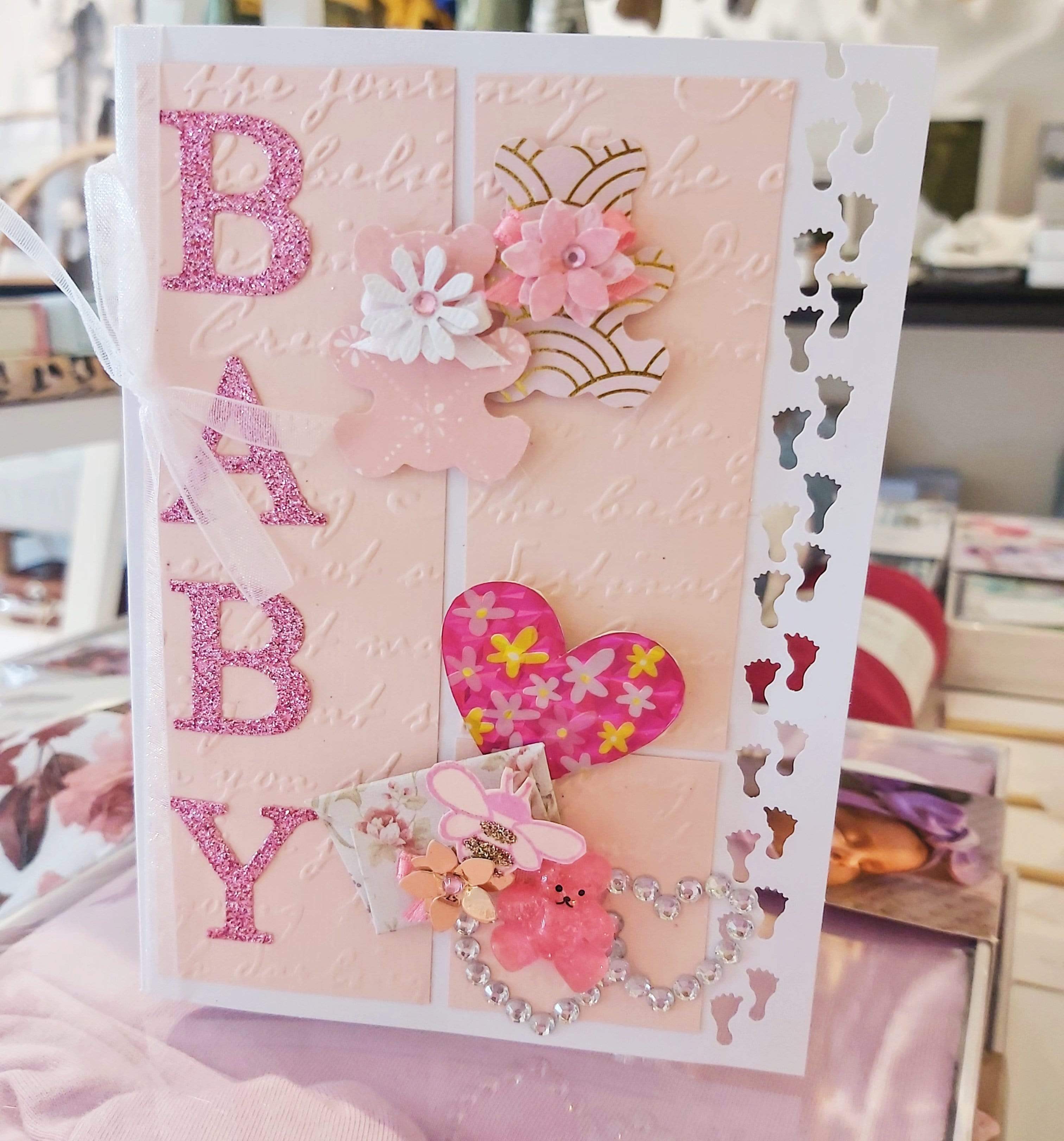 Cards by Trish Childrens Gifts Baby Girl Handmade Gift Card