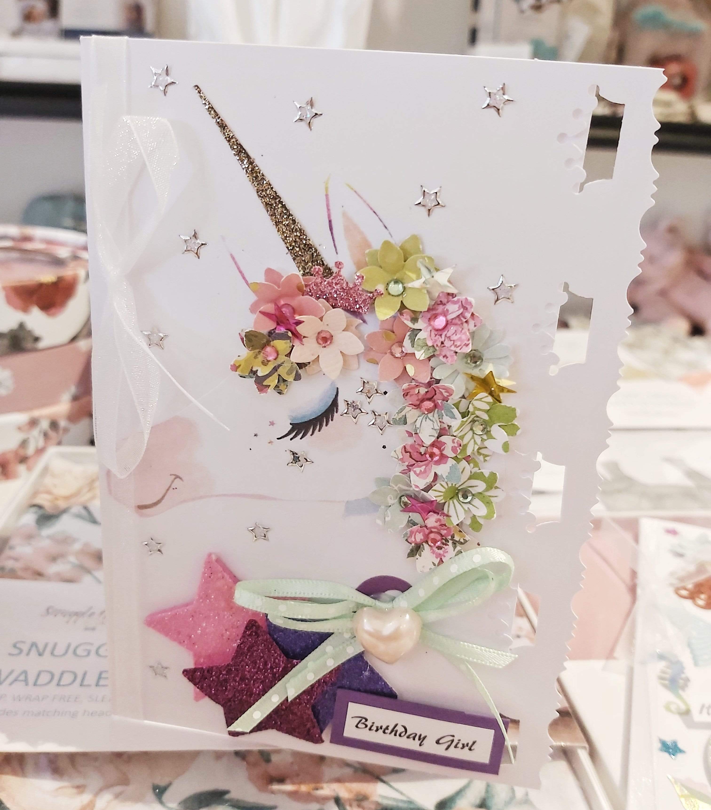 Cards by Trish Childrens Gifts Unicorn Handmade Gift Card