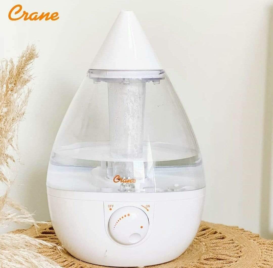 Crane Baby Care 4-in-1 Top Fill Drop Humidifier w Sound