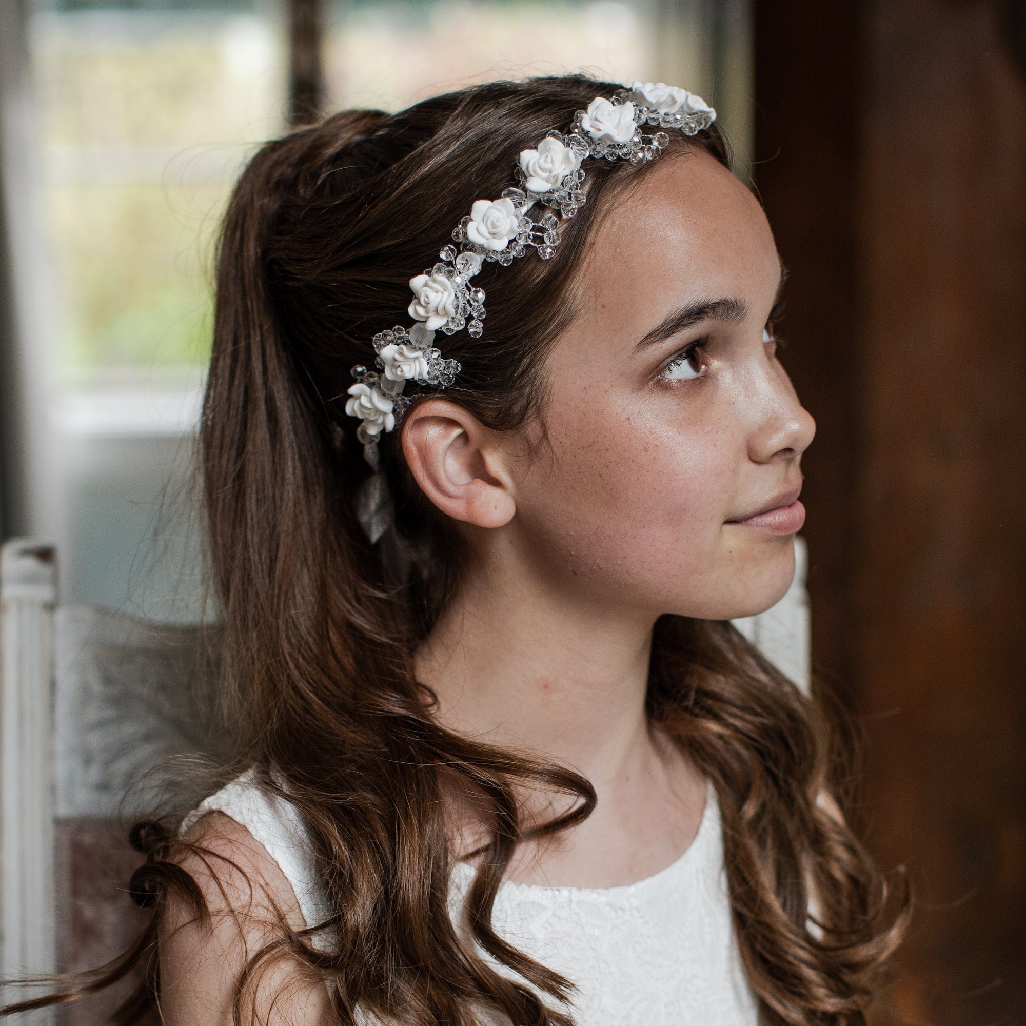 Designer Kidz Accessory Hair Crystal Flower Crown