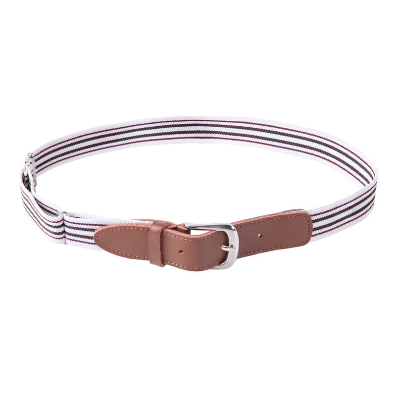 Designer Kidz Boys Accessory Bradley Boys Belt - White Stripe