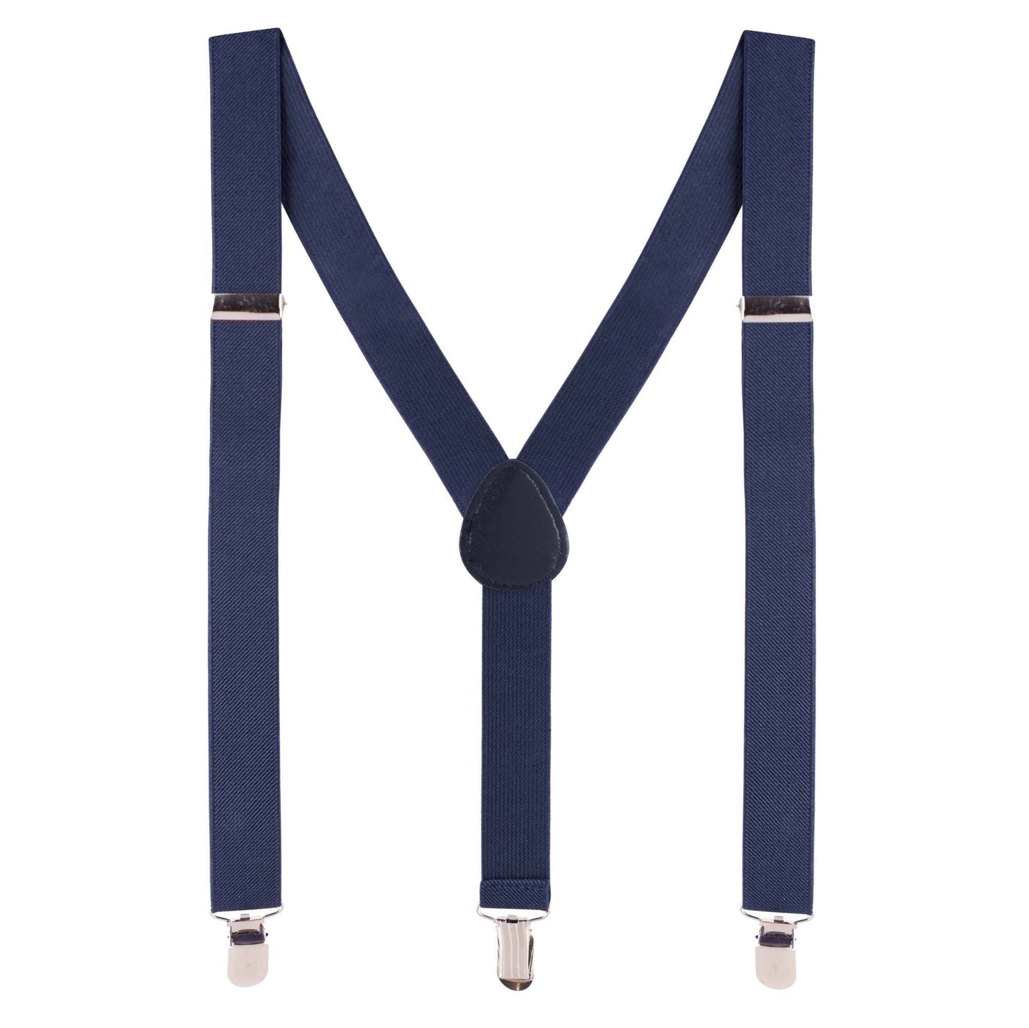 Designer Kidz Boys Accessory Navy Bradley Boys Suspenders