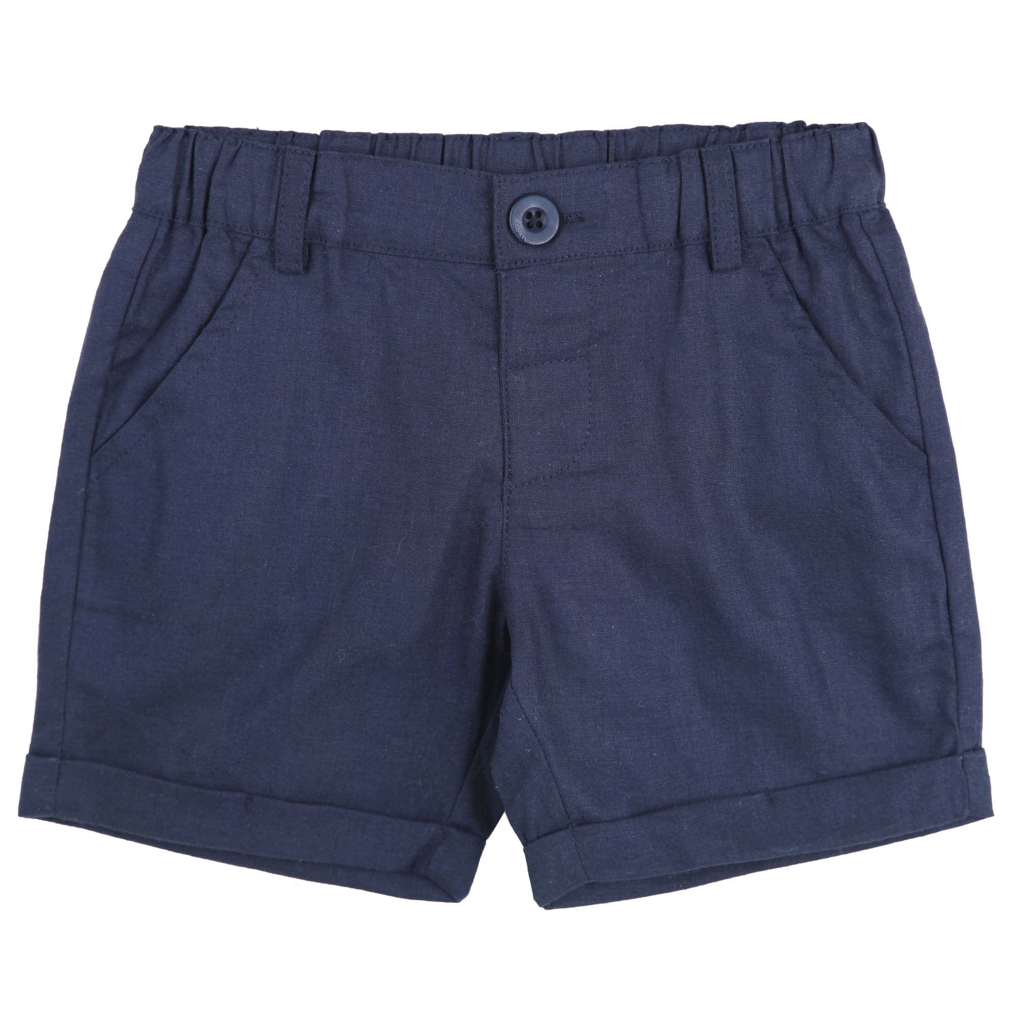 Designer Kidz Boys Bottoms Finley Linen Shorts