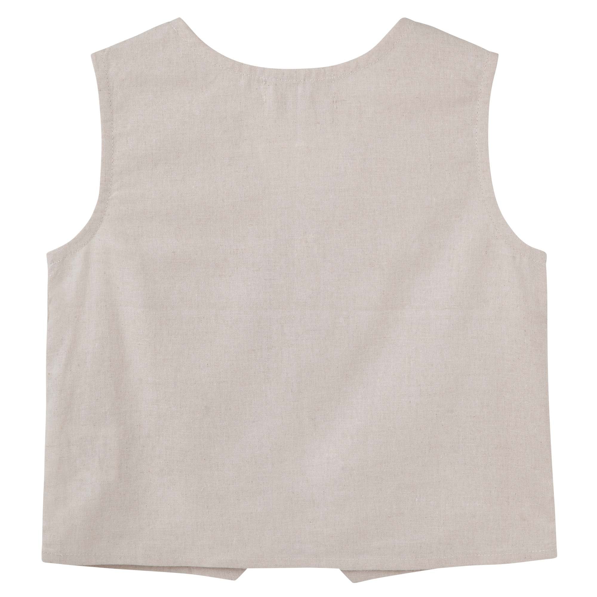 Designer Kidz Boys Jacket Toby Linen Vest