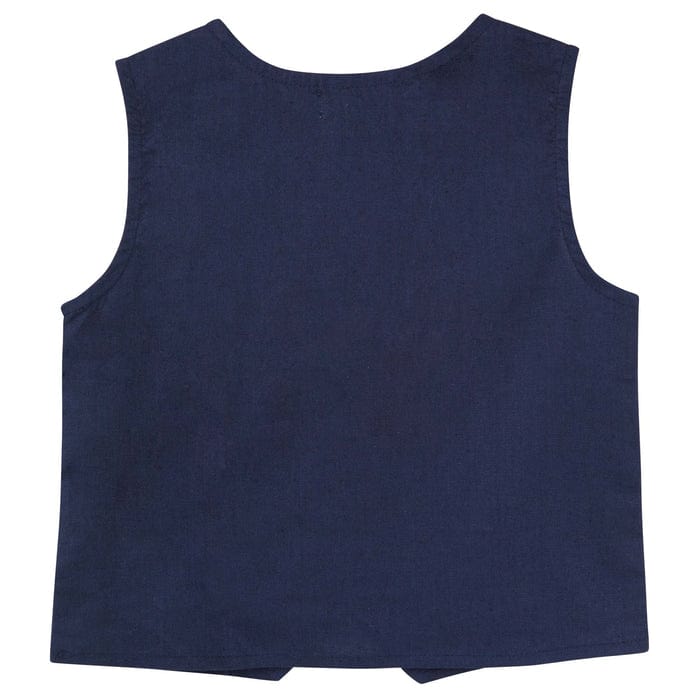 Designer Kidz Boys Jacket Toby Linen Vest