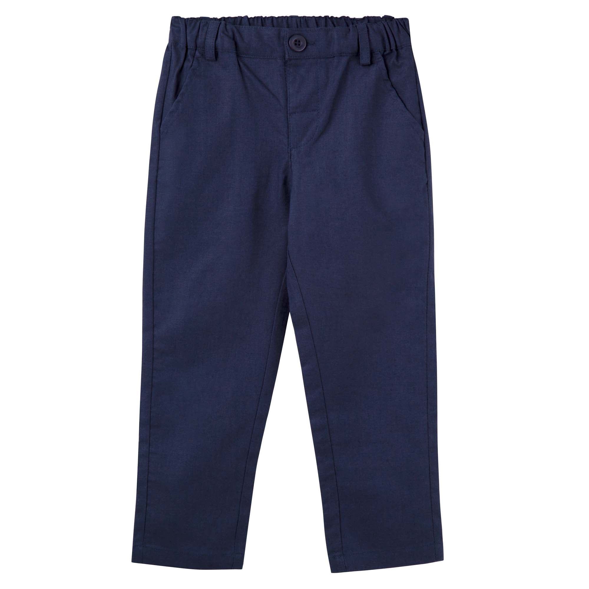 Designer Kidz Boys Tops Finley Linen Pants