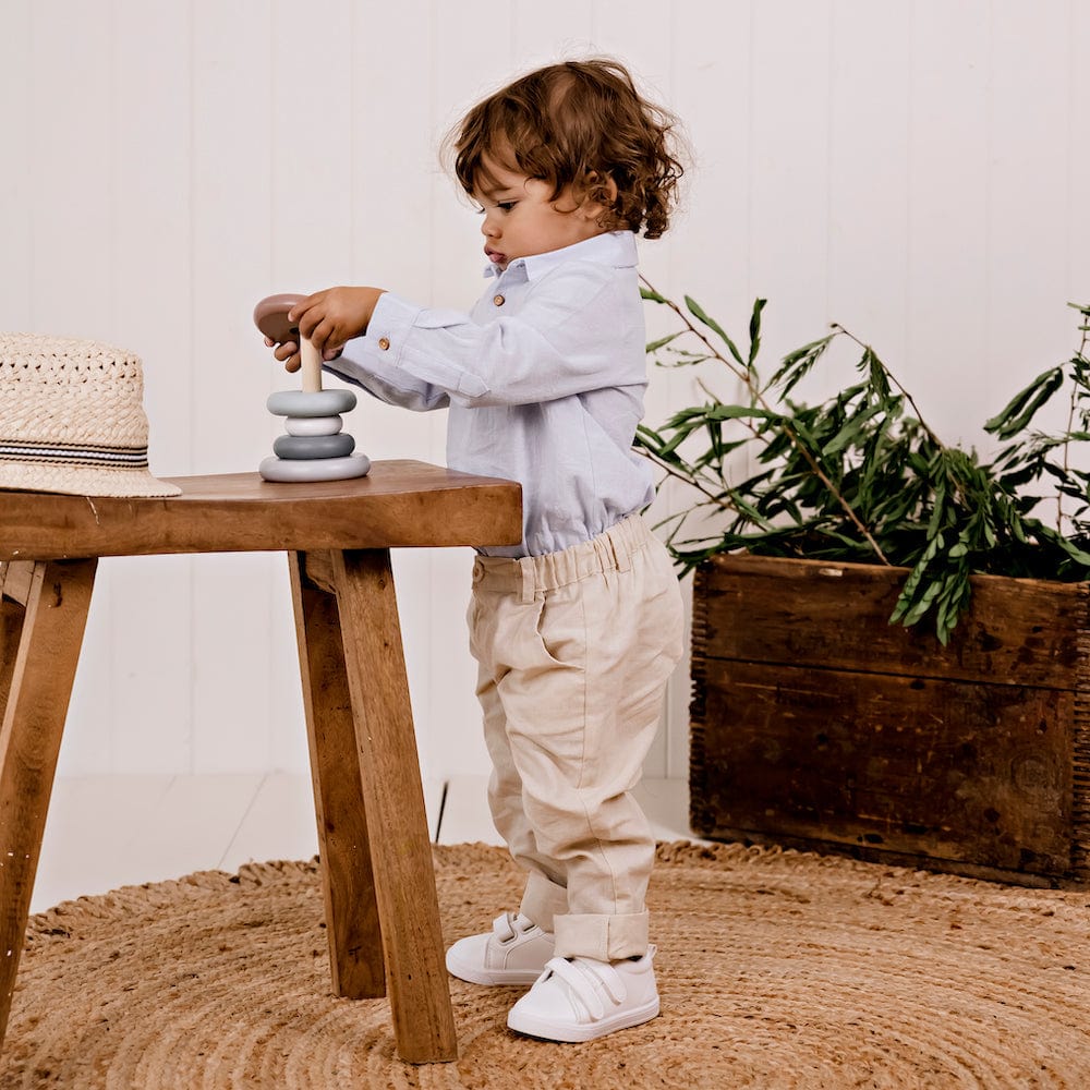 Designer Kidz Boys Tops Finley Linen Pants