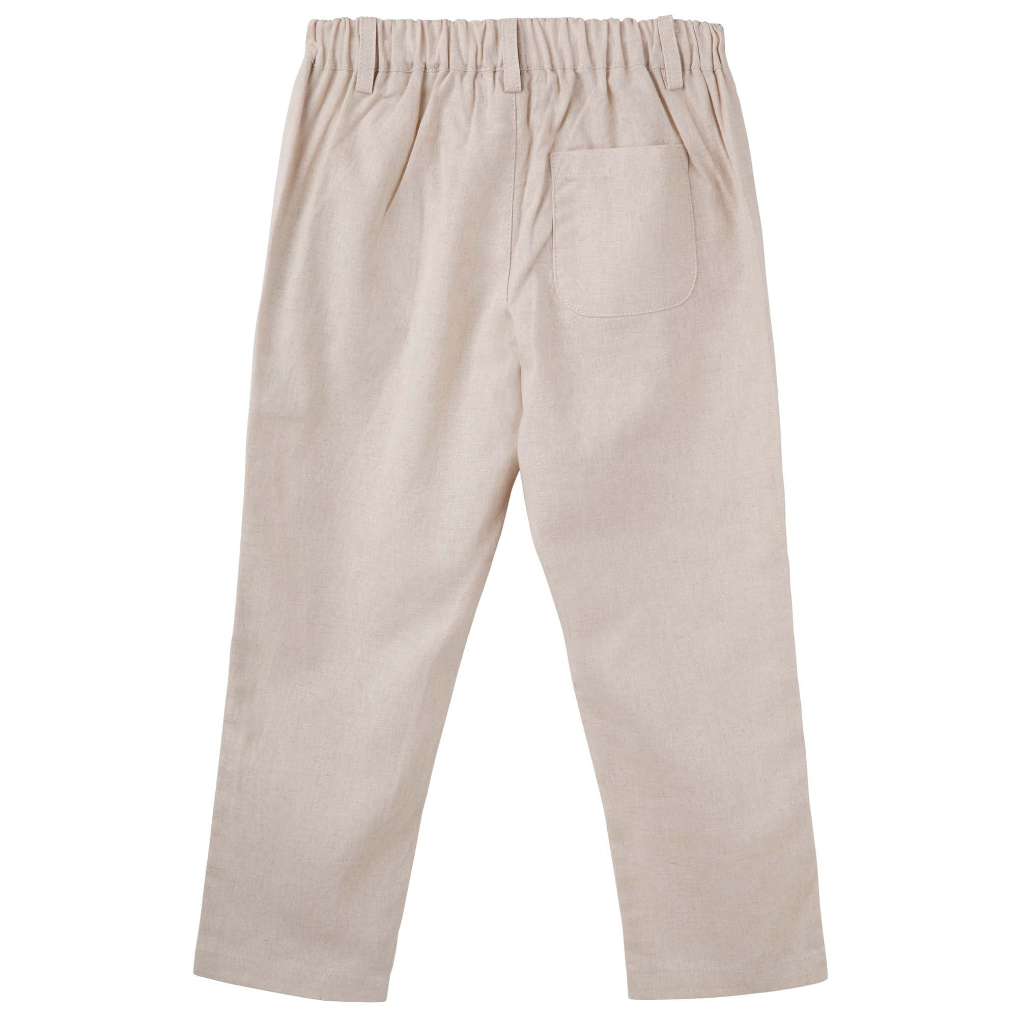 Designer Kidz Boys Tops Finley Linen Pants
